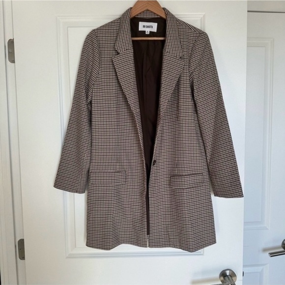 BB Dakota Houndstooth Blazer Size M - Picture 2 of 3